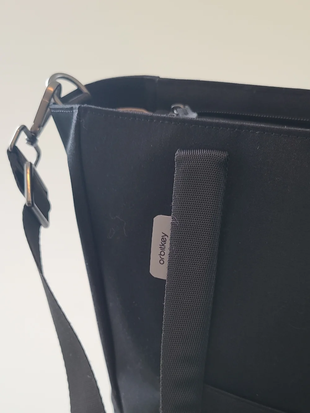 orbitkey Black Unisex Laptop Tote Bag with Shoulder Strap